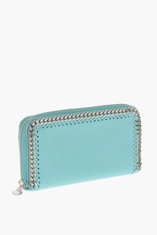 Faux Leather Continental Wallet with Zip Closure