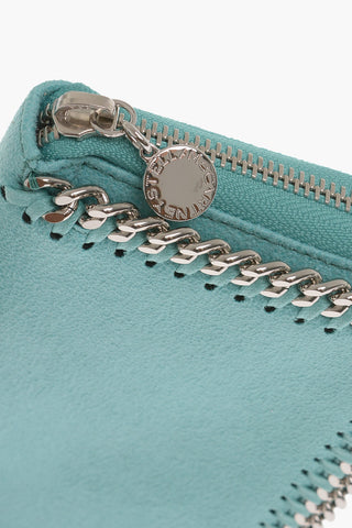 Faux Leather Continental Wallet with Zip Closure