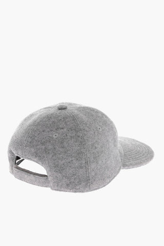 Cappello Baseball in Tinta Unita con Logo Ricamato
