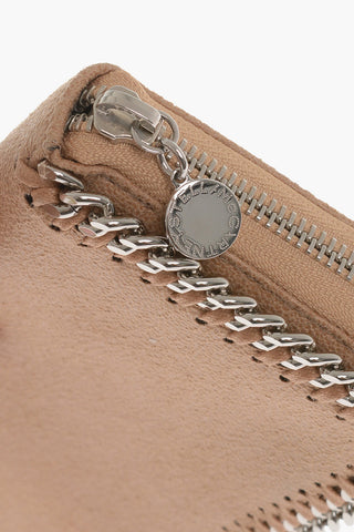 Faux Leather Continental Wallet with Zip Closure