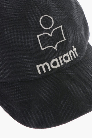 cappello da Baseball TYRON in Denim con Ricamo