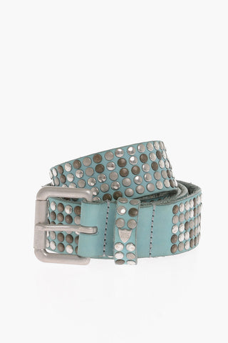 Leather Studded Belt 35mm