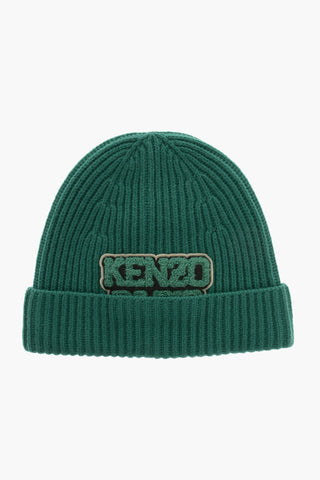 Cappello Beanie a Costine in Lana