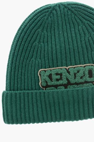 Cappello Beanie a Costine in Lana