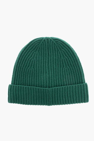 Cappello Beanie a Costine in Lana