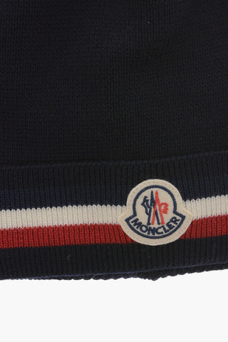 Virgin Wool Beanie with Contrasting Details