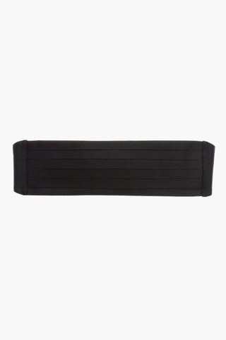 Silk Sash Belt with Pleated Detail