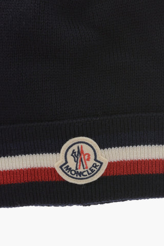 Virgin Wool Beanie with Contrasting Details
