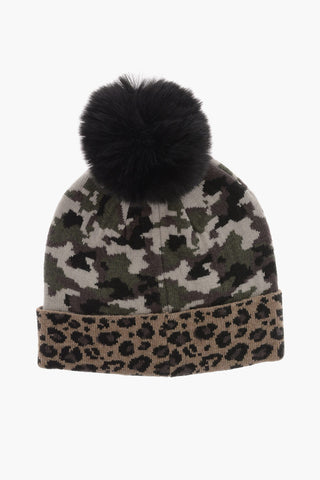 Camouflage and Animal-Motif CUFFIA Beanie Hat