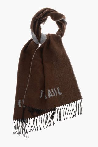 1 CLASSE Solid Color Scarf with Embroidery Logo