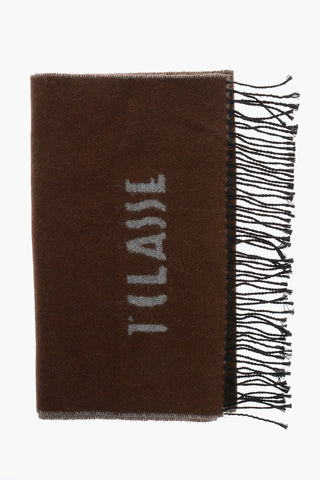 1 CLASSE Solid Color Scarf with Embroidery Logo