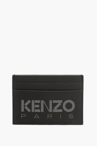 Textured Leather CardHolder with maxi Logo