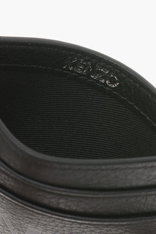 Textured Leather CardHolder with maxi Logo