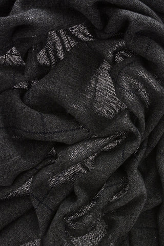 Sciarpa in Cashmere con Borchie e Frange