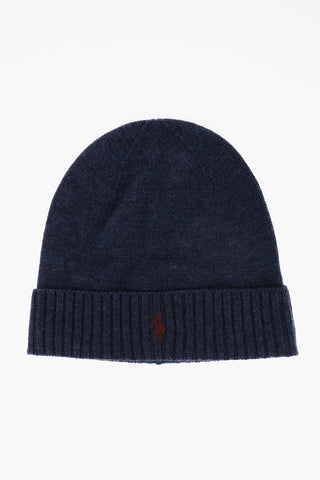 Beanie In Lana Con logo Ricamato