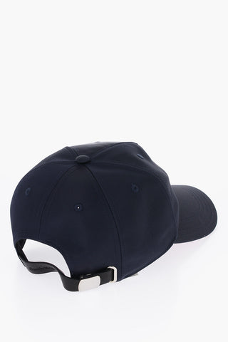 Two-Tone Cap with Leather Details