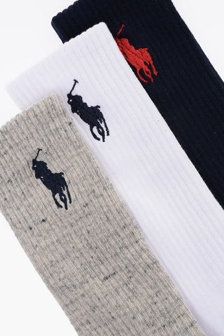 Set 3 Socks With Logo Embroidery