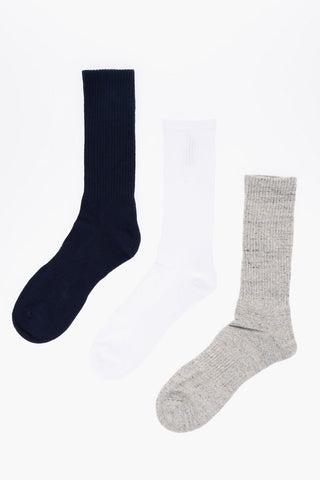 Set 3 Socks With Logo Embroidery