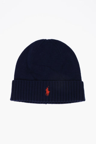 Beanie In Lana Con logo Ricamato