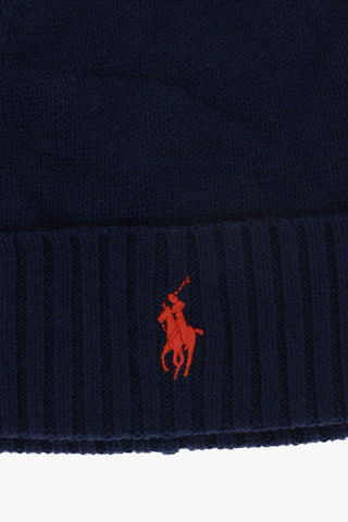 Beanie In Lana Con logo Ricamato
