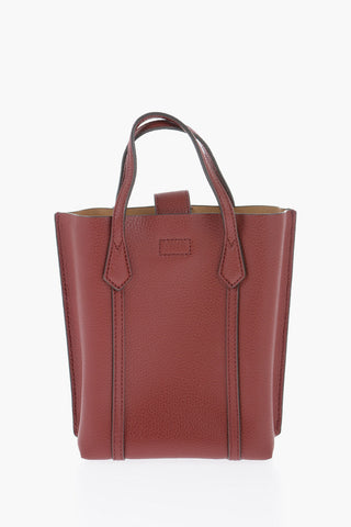 Textured Leather PERRY Mini Tote Bag with Removable Strap