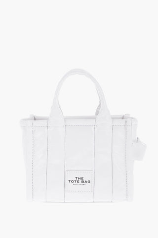 Mini Borsa Tote in Pelle Effetto Craquelè