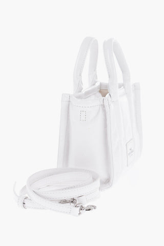 Mini Borsa Tote in Pelle Effetto Craquelè