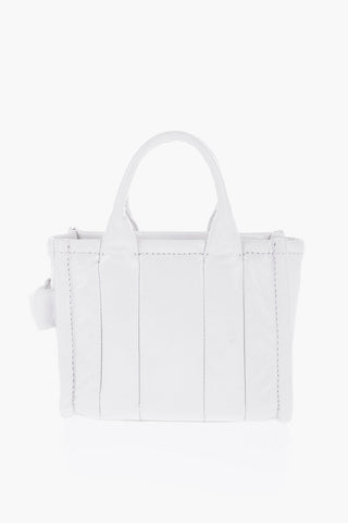 Mini Borsa Tote in Pelle Effetto Craquelè