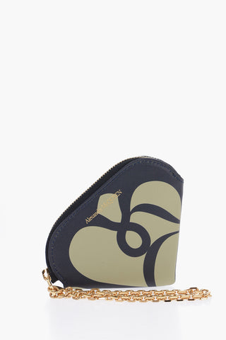 Leather Coin Holder with Golden Chain