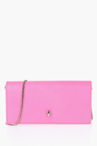 Leather Shulder Bag with Chain Strap