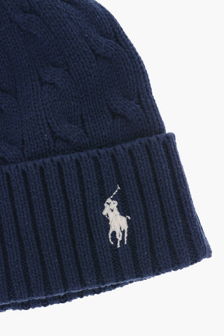 Beanie In Lana Con logo Ricamato