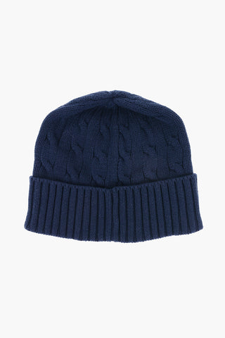 Beanie In Lana Con logo Ricamato