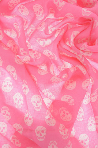 Sciarpa BIKER In Lana con Teschi All-Over