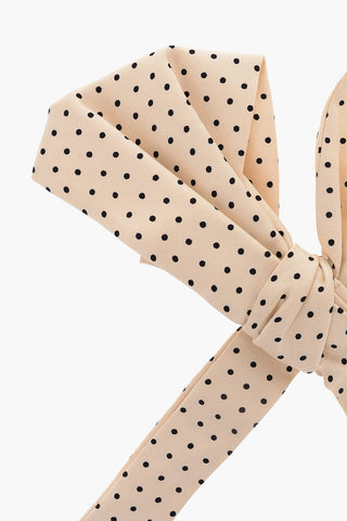 Papillon Maxi In Seta Con Fantasia A Pois