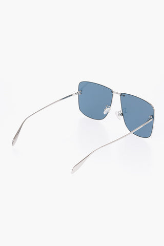 Rectangular Frame Sunglasses with Gradient Lens