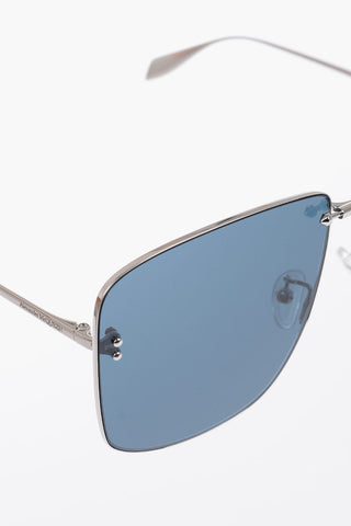 Rectangular Frame Sunglasses with Gradient Lens