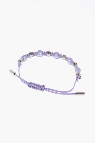Bracciale Friendship Regolabile con Teschi Dorati e Perle