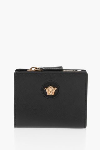Leather MEDUSA Wallet with Golden Details