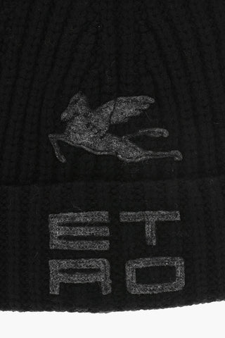 Beanie In Lana Con logo Ricamato