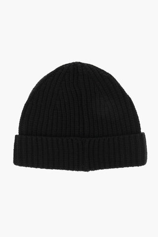 Beanie In Lana Con logo Ricamato