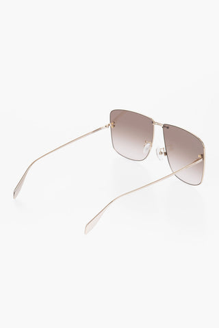 Gradient Sunglasses With Golden-Effect Frame