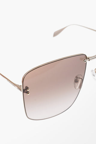 Gradient Sunglasses With Golden-Effect Frame