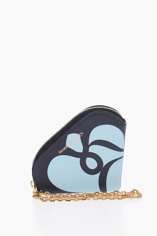 Leather Coin Holder with Golden Chain