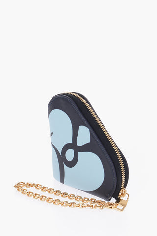 Leather Coin Holder with Golden Chain