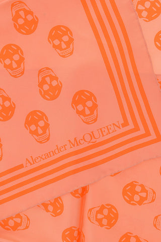 All-Over Printed Skulls Silk Foulard