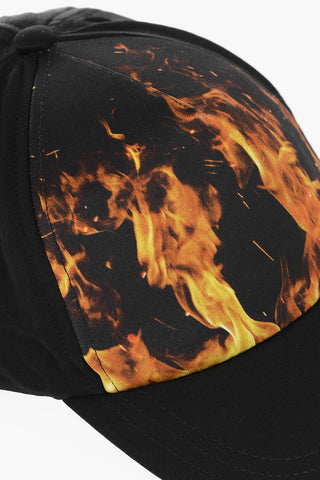 Satin Cap with Print