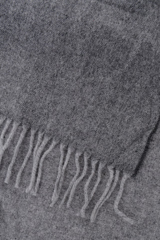 LEISURE Wool Blend Scarf with Contrast Logo