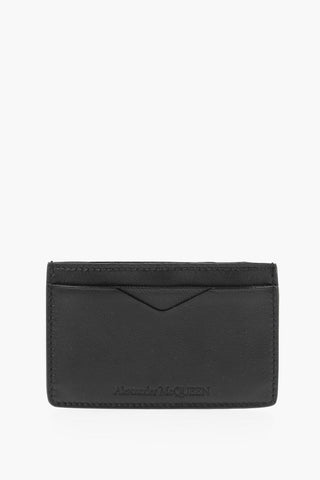 Leather Card Holder with Embossed Details