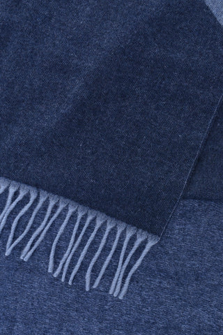 LEISURE Wool Blend Scarf with Contrast Logo