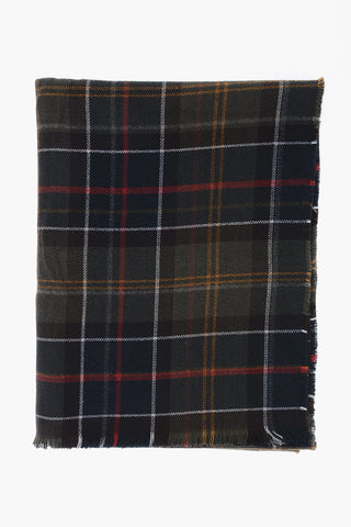 Sciarpa MONTIETH Motivo Tartan con Frange